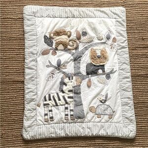 LEVTEX Kenya Baby Nursery Cotton Animal Quilt Blanket